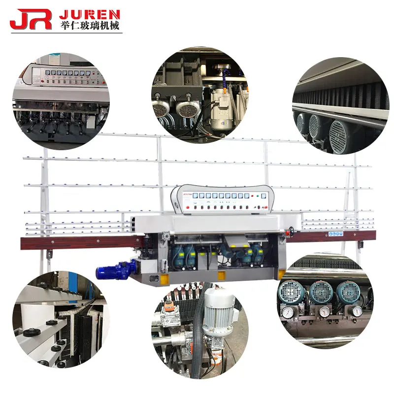 Automatic Vertical Flat Polished Machine for Glass Beveling Machine Small Mirror Edge Polishing CNC Machinery Grinding Glass