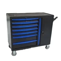 Hot sale car repair shop garage tool cabinet metal tool trolley with drawer cabinet