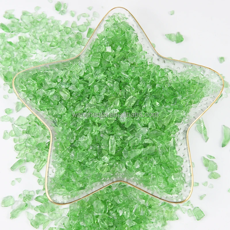 2022 China produces glass fragments and glass sand glass beads for decoration