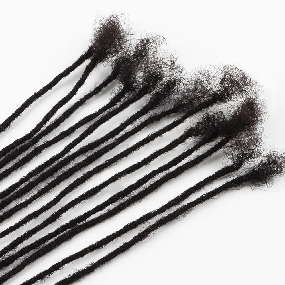 Vast Dreads hot sale 0.2cm handmade afro kinky curly natural micro braiding locs virgin human hair crochet Dreadlocks extension