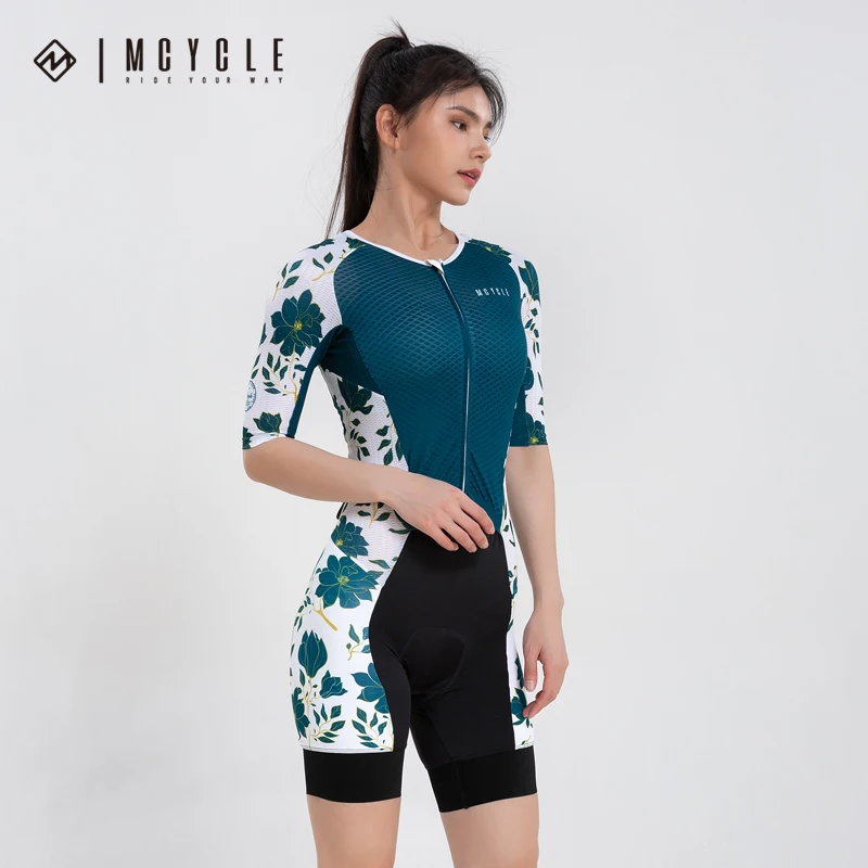Mcycle Custom Pro Team Cycling Tri Suit Dynamic Bike Bicycle Speed Skin Suit Jumpsuit Racing Women Cycling Triathlon Suit