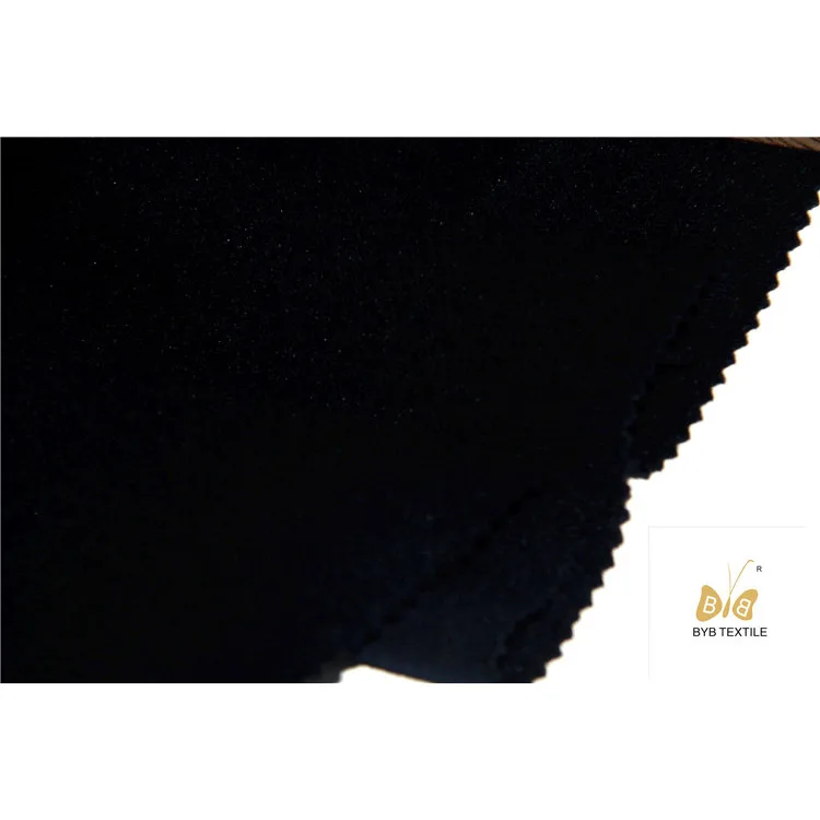 
High quality soft weight blend 100% polyester tricot brush knitted fabric for winter overcoat 