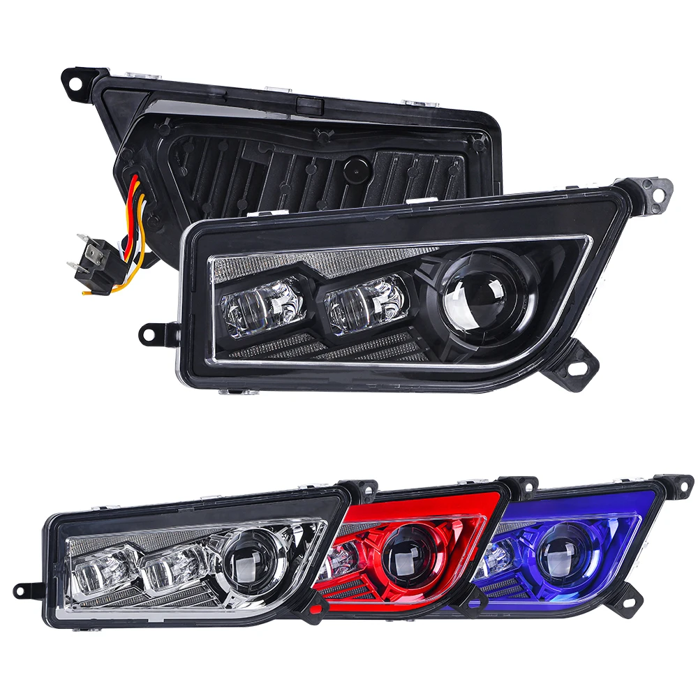 Новейшая фара Atv W Белый DRL желтый сигнал поворота для RZR 900 2015-2017 XP 1000 2014-2017