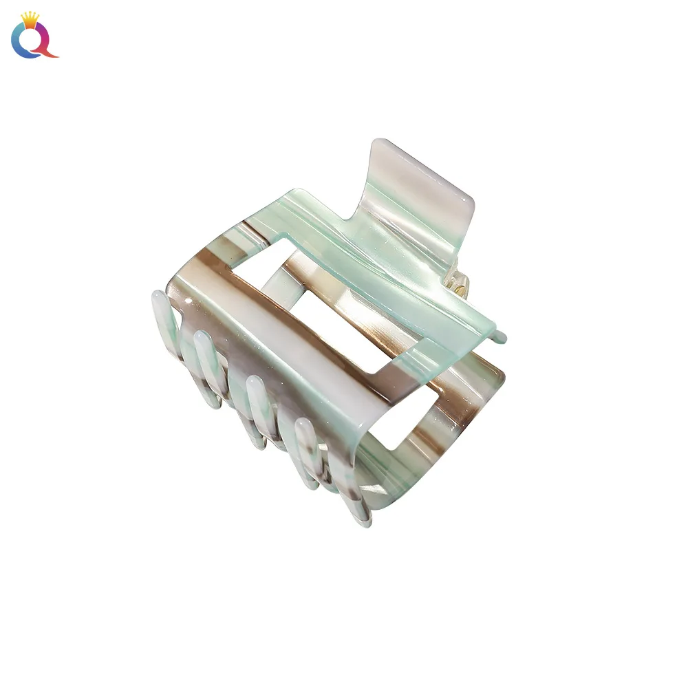 QIYUE Acetic Acid Korean Girly Temperament Hair Clip Simple Geometric Plate Hair Catch Clip Shark Clip Hair Accessories
