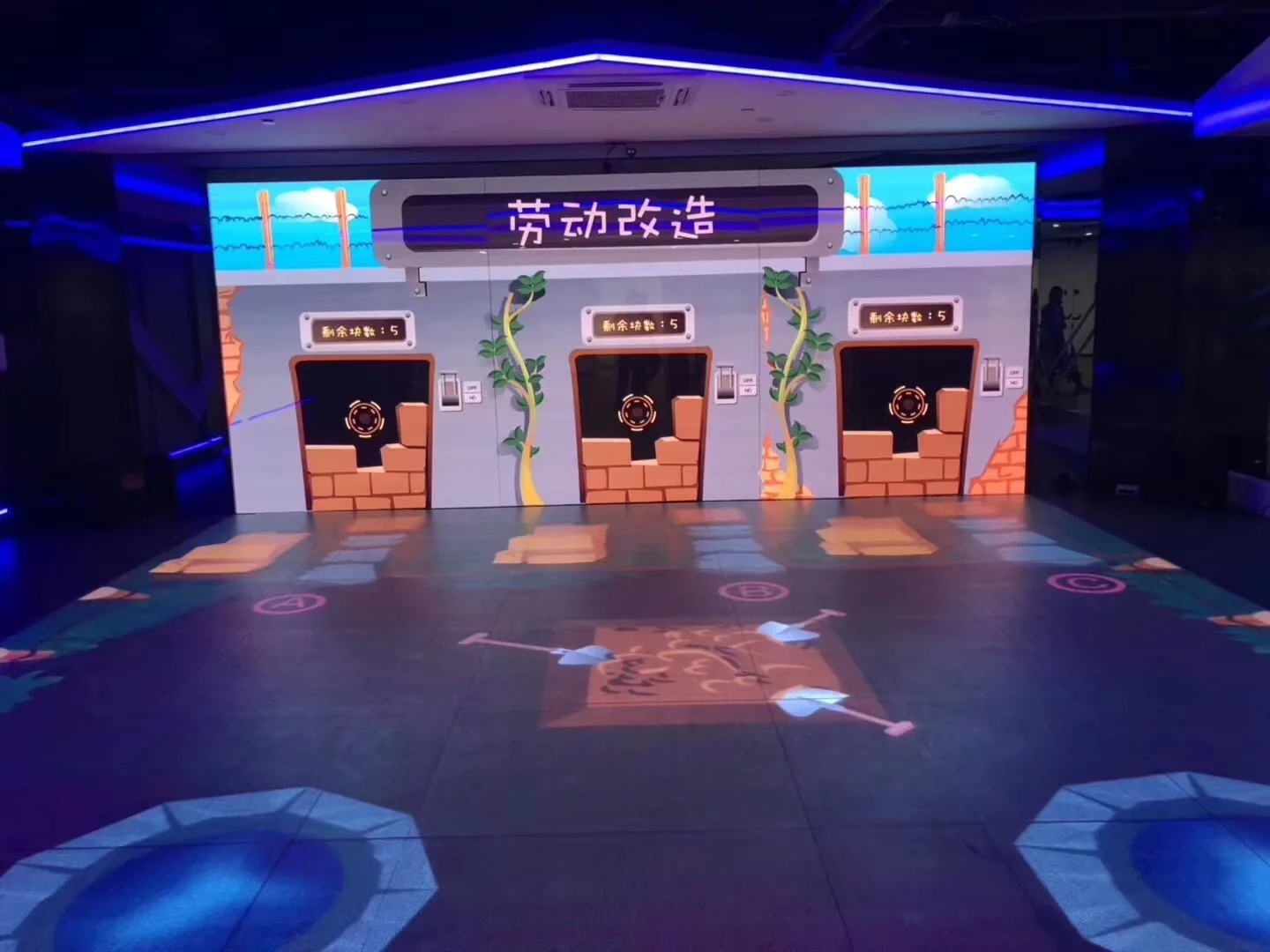 High quality P2.5 P3.91 P5.2  Indoor Outdoor LED  floor tile screen display Full color stage dance floor led screen display