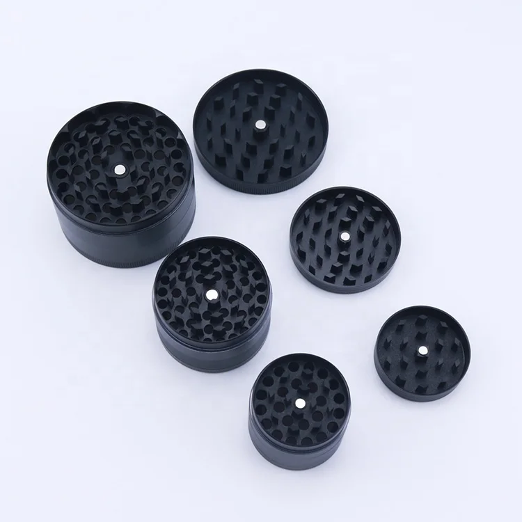 Bulk Wholesale Metal Herb Grinder 1.6in 2in 2.5in Zinc Grinding Machine Shredder Spice Crusher Herb Smoking Grinders