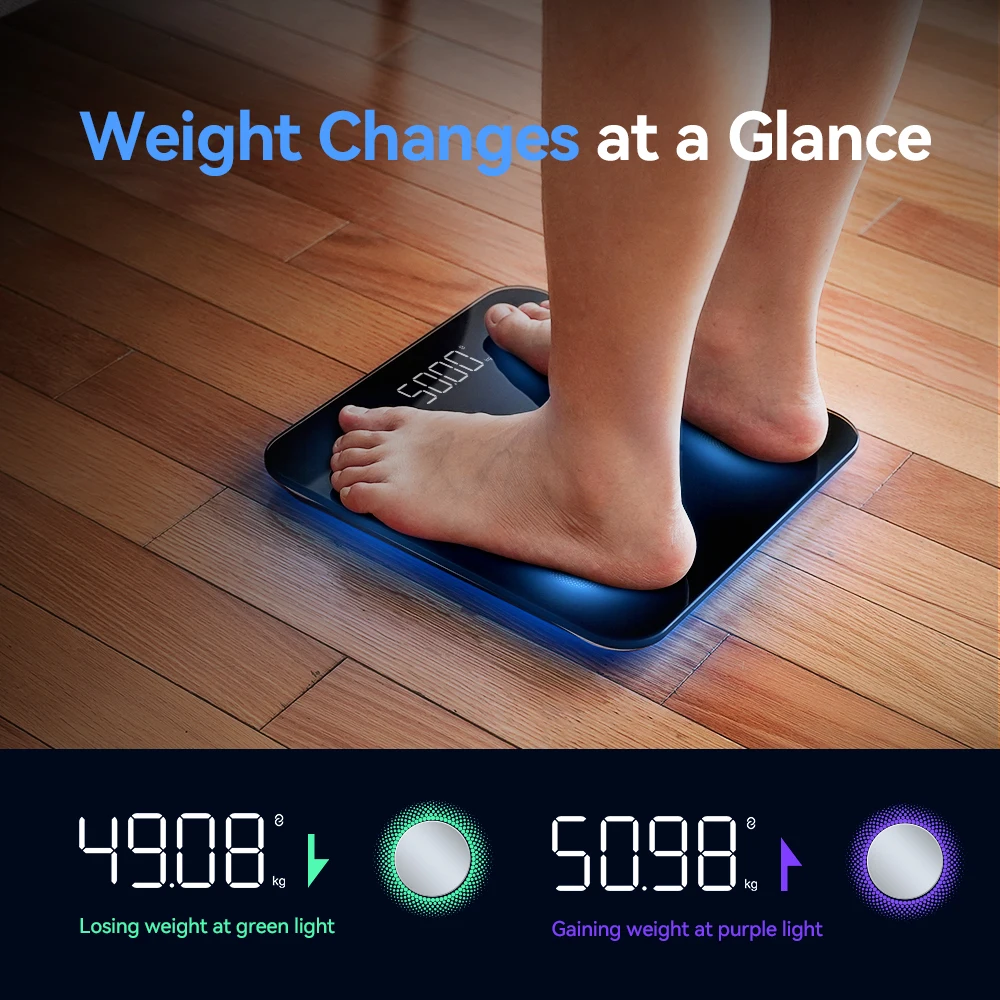 Led Electronic Digital Weight Scale Body Fat Smart Household Weighing Balance Connect Composition Weight Scale