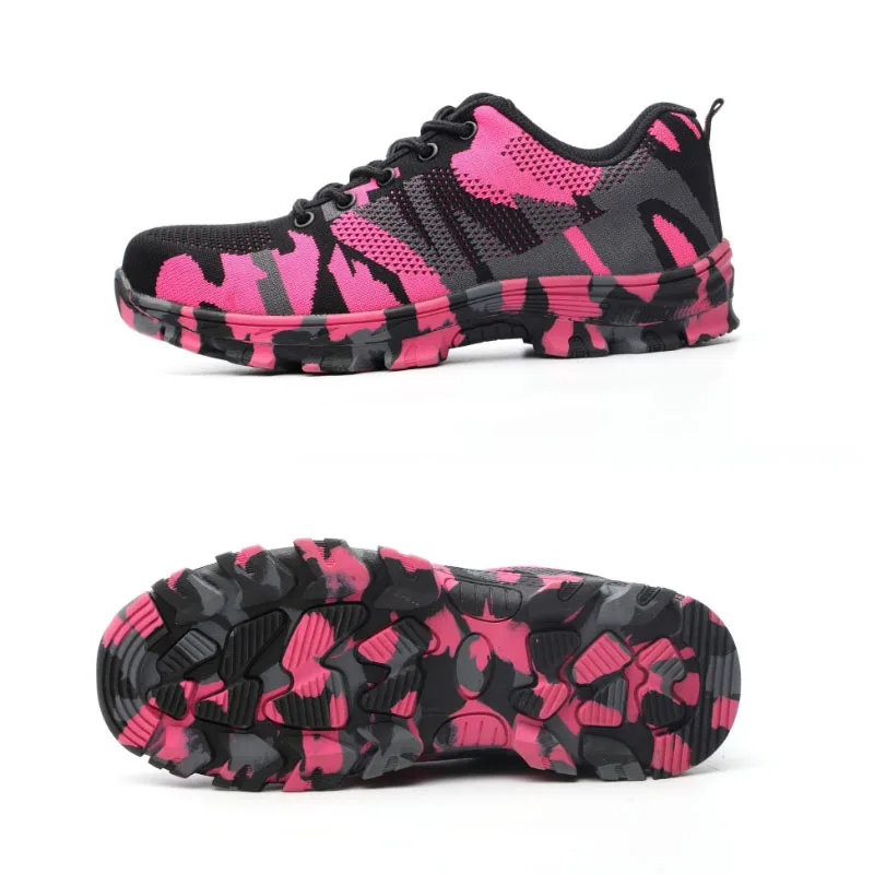 
2020 new Camouflage stylish design kitchen oil resistant construction light weight safety shoes for men 