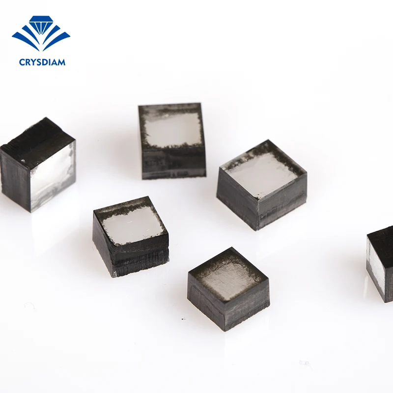 CRYSDIAM SQUARE 5ct Cvd uncut diamond 5 carat diamond charms jewelry diamond cvd machine