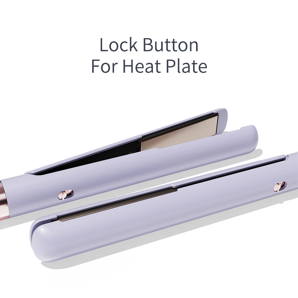 Выпрямитель для волос с плавающей керамической пластиной цифровой утюжок со съемным шнуром глобальное напряжение 1