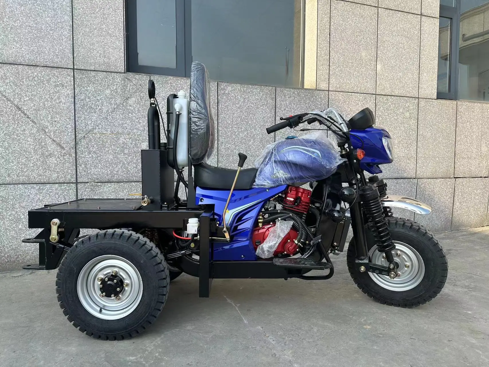 Agricultural Dump Truck Motortized Cargo 3 Wheel Tricycle Trolley Handling Tool Cart Construction Site Sand Transportation