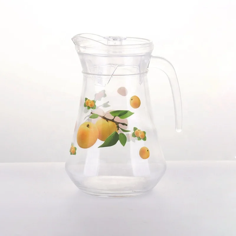 
Cheap glass water drinking juice jug set 7 pcs glass pitcher set 