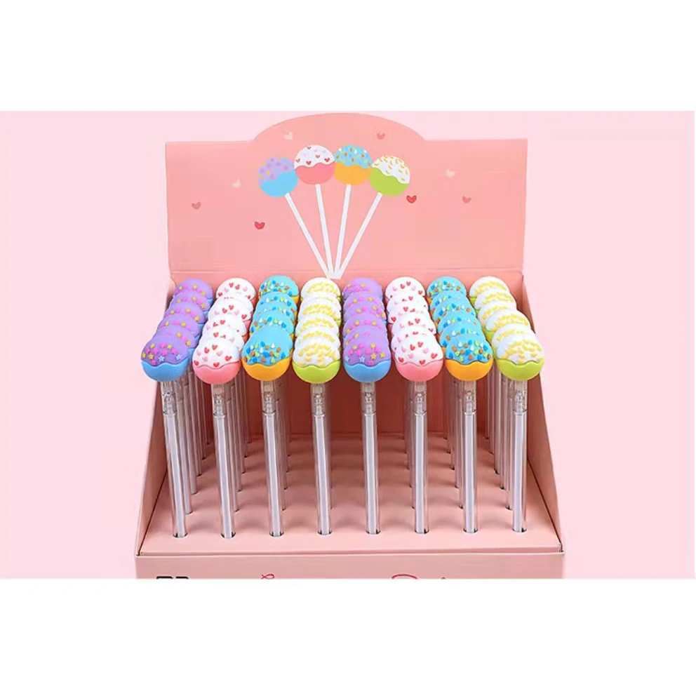 Sweet candy shaped neutral pen cute creative office stationery 0.5mm black replaceable pen