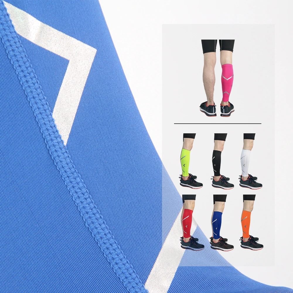 Comfortable Stretch Running Basketball Cycling Long Riding Fitness Exercise Sports Compression Calf Leg Supports Cover Sleeve