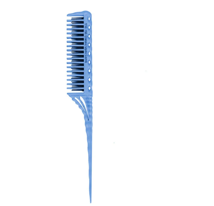 5pcs set  Portable Hair Comb Salon Brush Styling Hairdressing Tail Plastic Comb Set For Beauty New With Three-row Design Comb