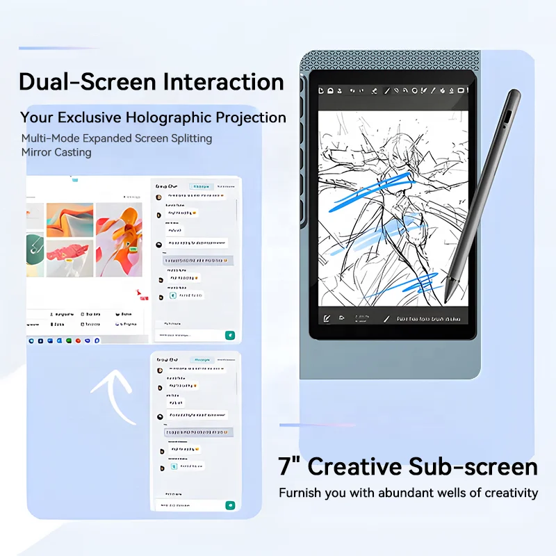 i5 i7 Business Laptops 15.6 inch dual screen laptop 7inch touchscreen 1920x1080 IPS brand new bulk purchase computer pc