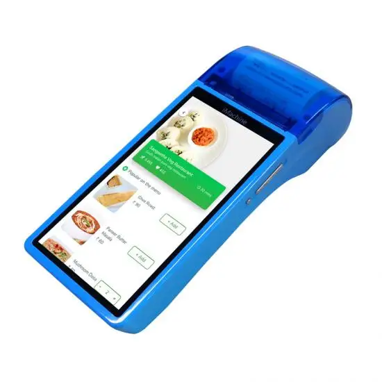 AP02 Handheld Touch Screen Smart EMV All In One Android POS Terminal With 58mm Printer