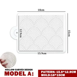 Wheat Spike Pattern Baking Templates Cake Stencil for DIY Craft Baking Cookie Cake Stencil Lace Boder Decorating Tool Bakeware