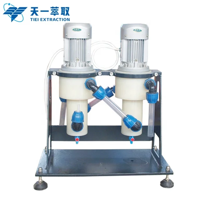 Metals are extracted from solutions using hydrometallurgical techniques in the laboratory