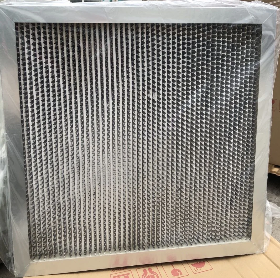 Best Selling AHU MAU Deep pleated H14 Merv 19,20 Cleanroom multi functional Separator HEPA Air Filter