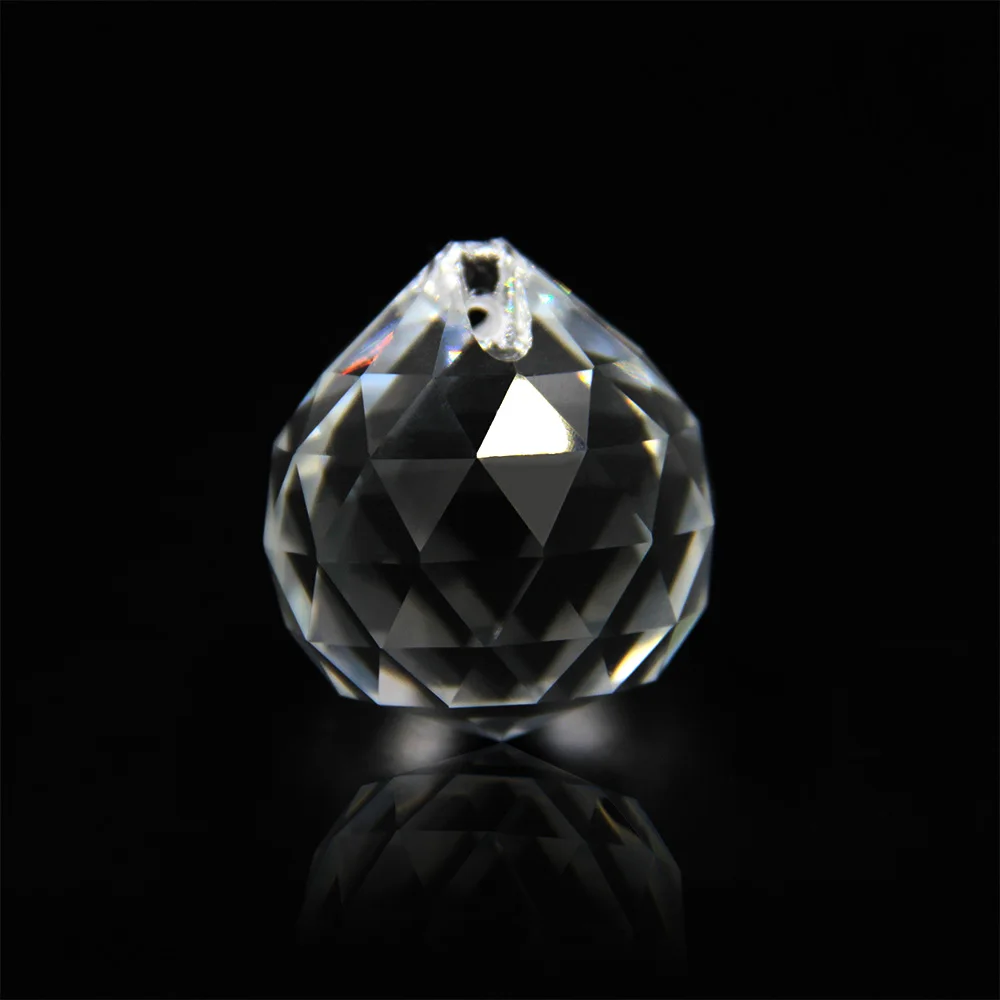 Honor of crystal Wholesales Glass K9 Clear Lighting Pendant Faceted Balls Hanging Crystal Chandelier Ball