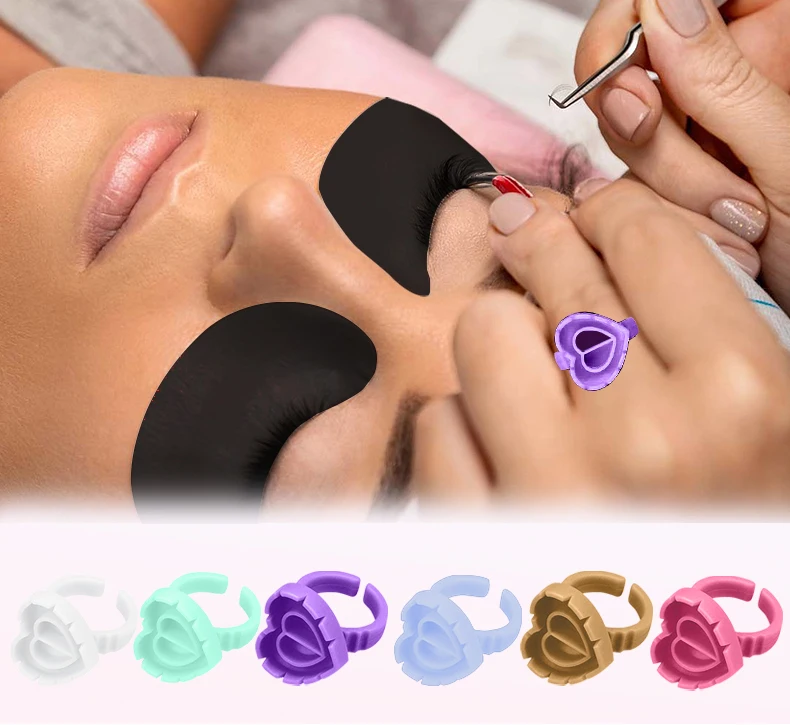 Private Logo 50pcs/bag UV Black Eye Patches High Quality Eyelash Extension Black Eyepatch Eyepad