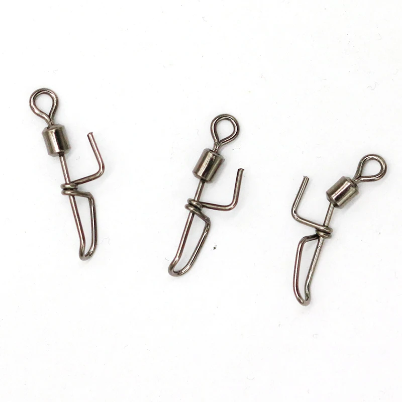 Sea Fishing Rigs Cascade Clip Down Rolling Swivels With Bait Clip Fishing Swivels Connector