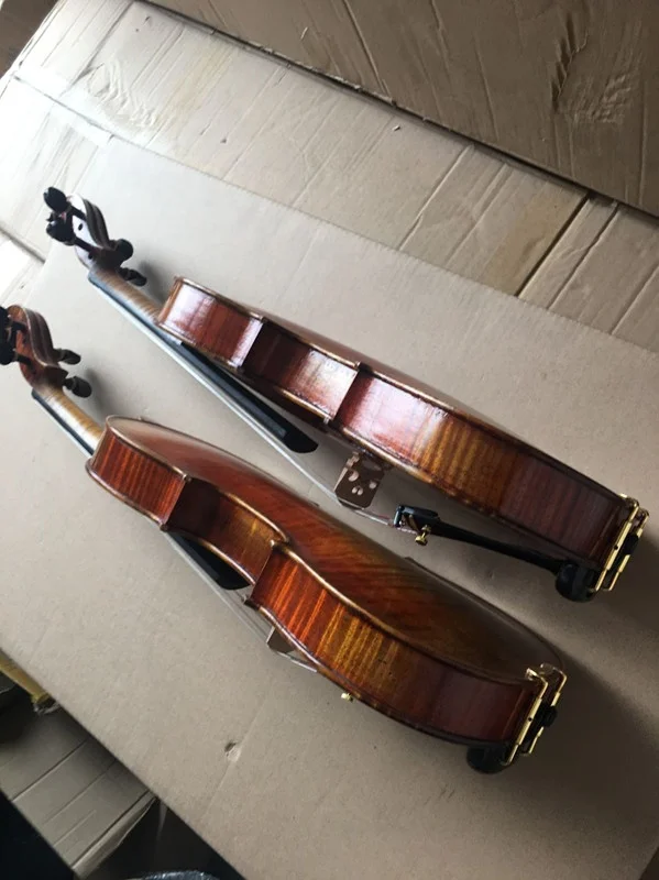Best Oil Painting Violin Professional German Violin Handmade Antique 4/4 Violin
