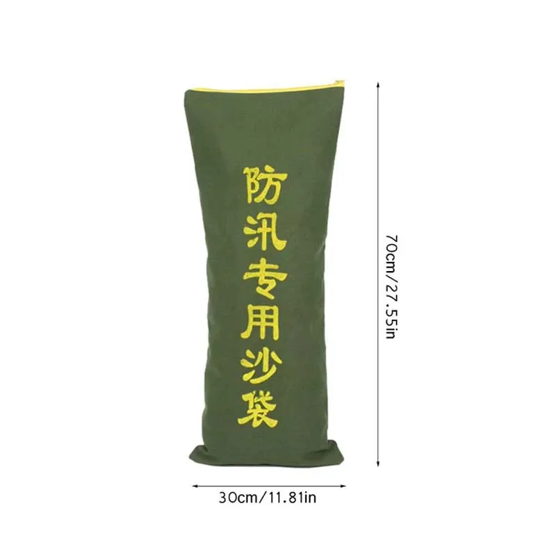 Flood Control Sandbags Canvas Thickened Package Waterproof Enhanced Version Sandbag Water Barrier Silicone 30*70cm Zipper Flood