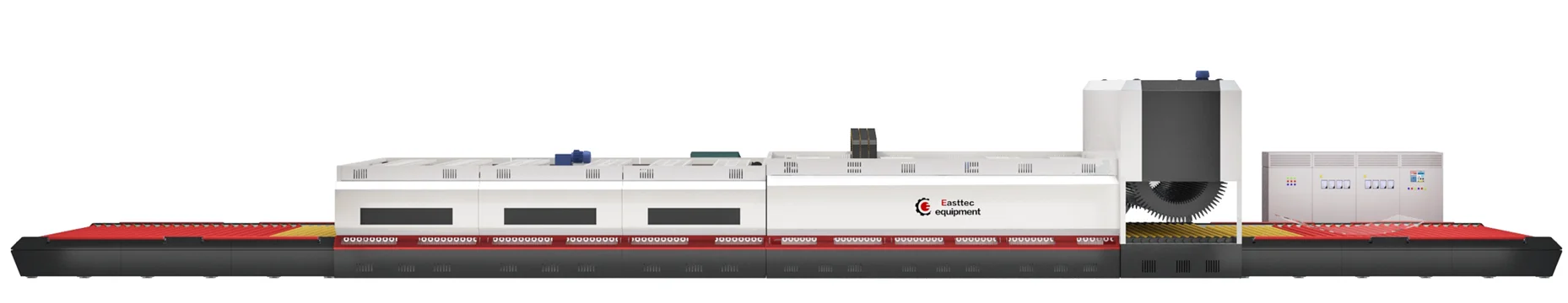 Flat & Bend glass tempering machine for safety bend curve glass tempered Glass furnace