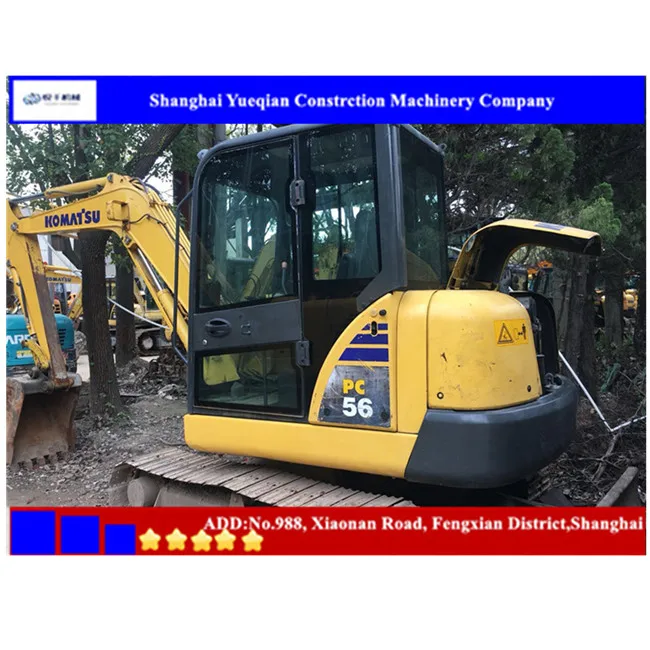 USED KUMATSU PC56-7 CRAWLER EXCAVATOR IN GOOD CONDITION AND LOW PRICE HOT SALE