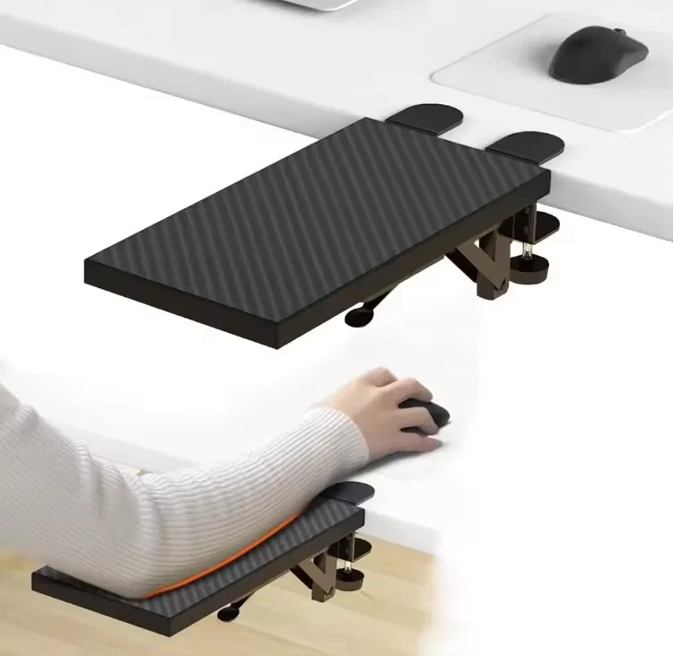 Computer Elbow Arm Support Table Mount Arm Wrist Rest Shelf Ergonomics Desk Extender Tray