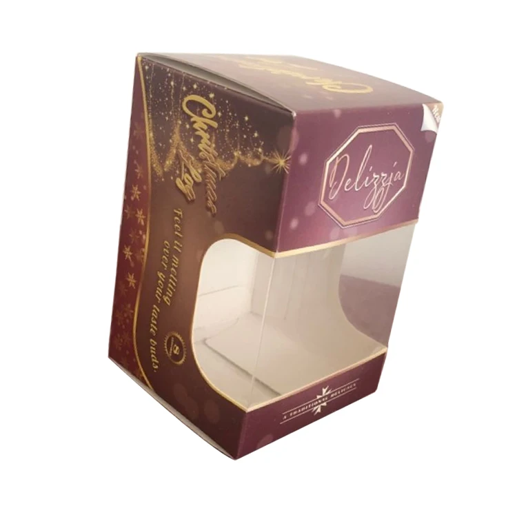 mini custom cereal food packaging box with gold foil