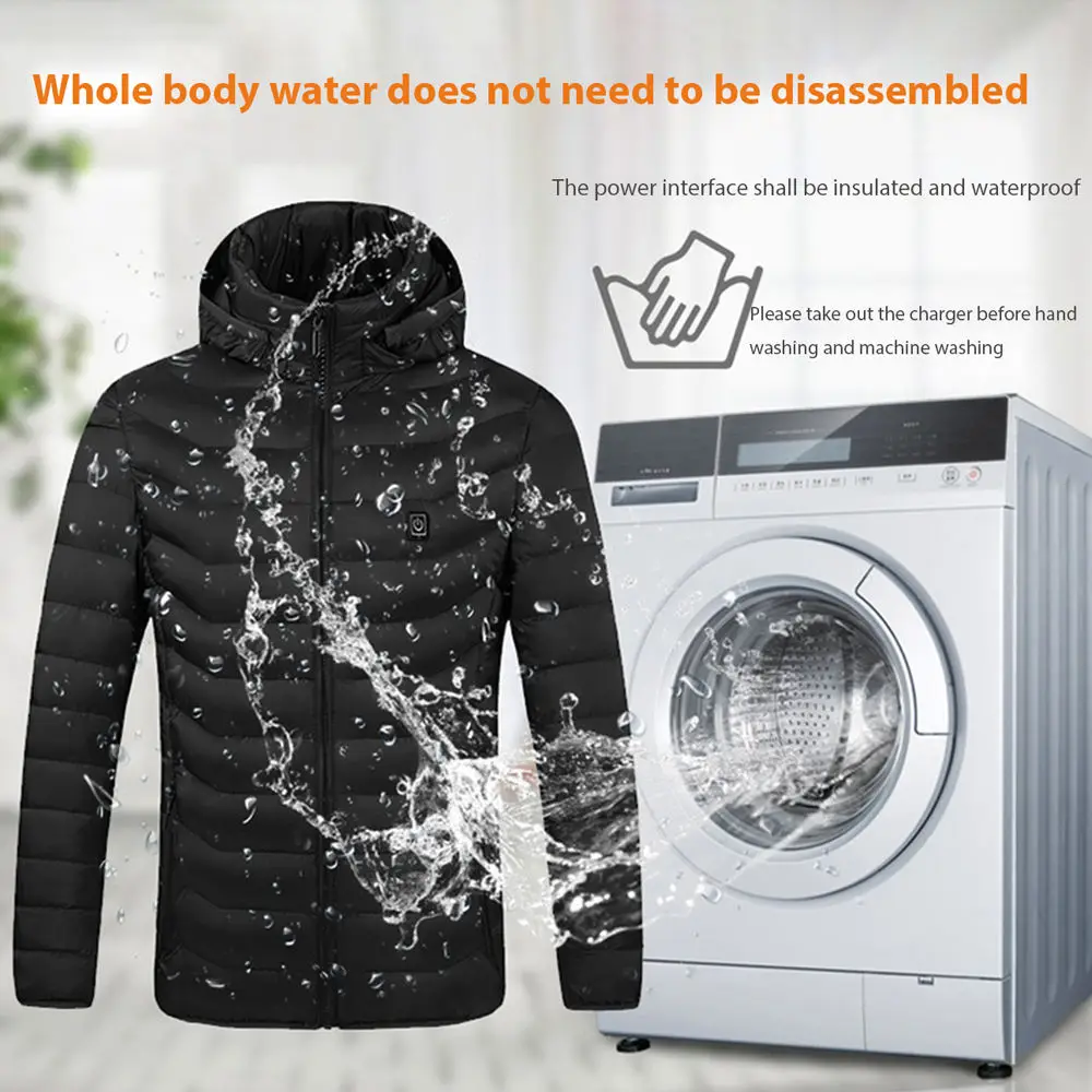 Winter 15 Zone Long Waterproof Breathable Usa Size Work Alibaba Fashionable 11 Areas Heated Jackets For Man