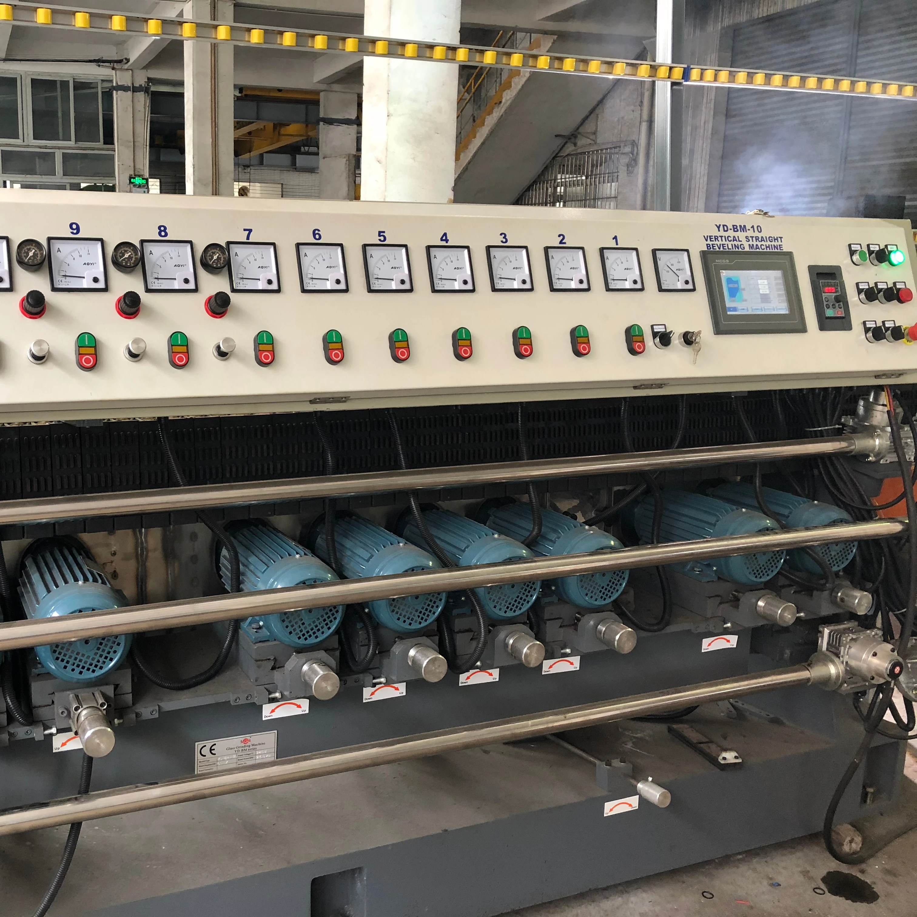 PLC контроля 10 моторов стеклянная/зеркальная полировка