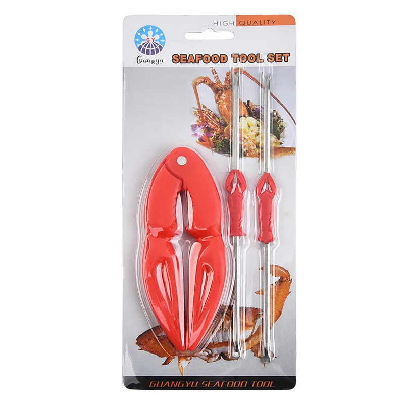 Multi-function Kitchen Gadget Seafood Clip Crab Pliers cracker crab & lobster Seafood Tools Set