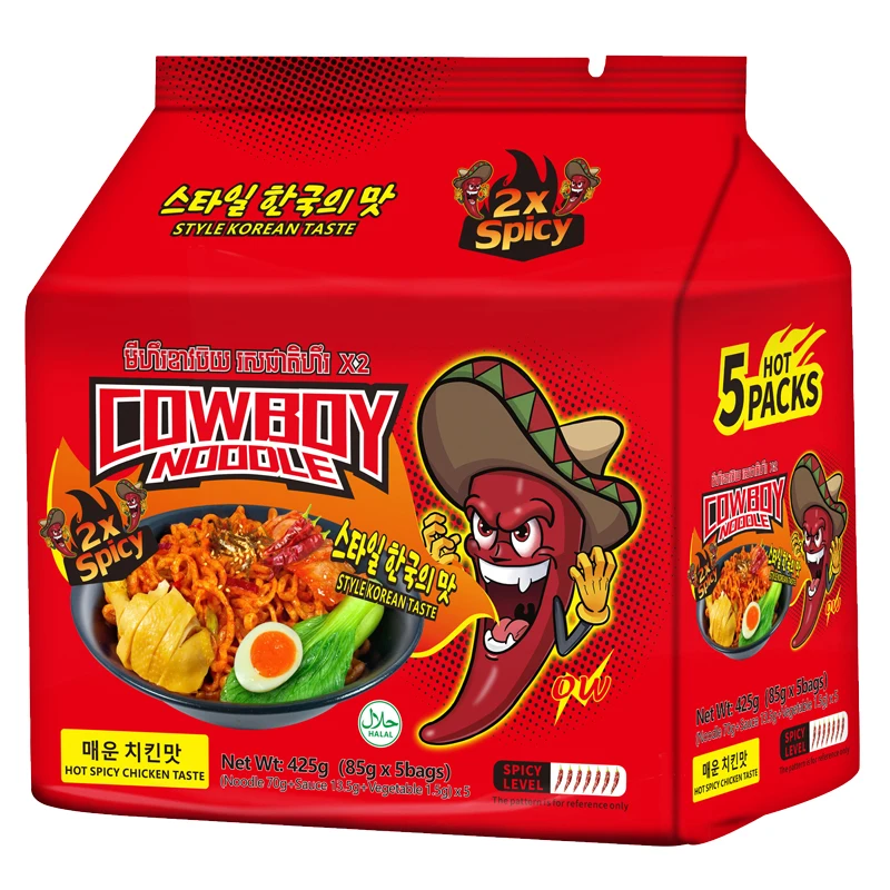 Fast Food Oem Dried Wholesale Noodle Supplier Halal Ramen Instant Noodles