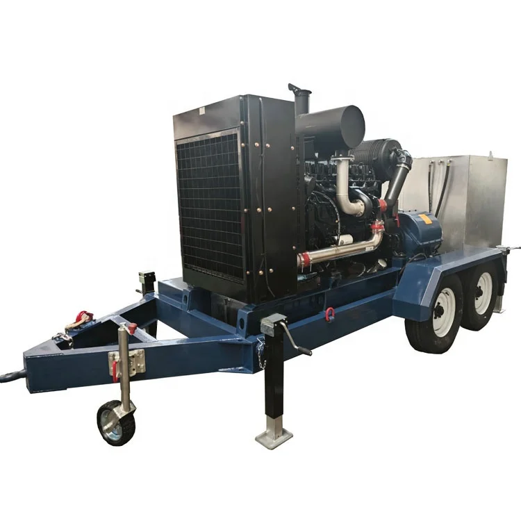 2000bar Water conservancy and hydropower station flushing roughening equipment high pressure cleaner for sale