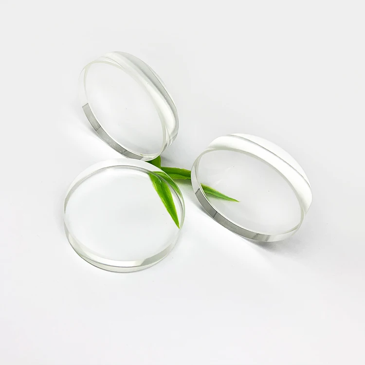 High Transmittance Fused Silica Quartz Glass Plate Clear Round Quartz Glass Disc