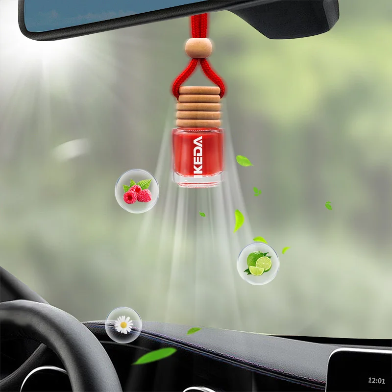 Aromatizante para autos carro aroma air freshener card perfume hang card spray refillable bottle for car