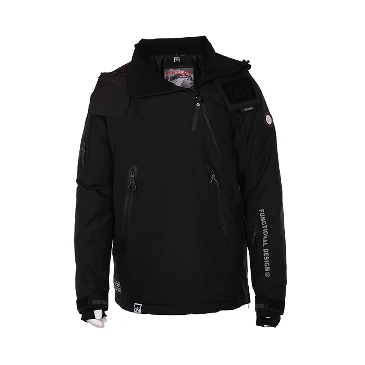 Профессиональная OEM Высококачественная водонепроницаемая Спортивная Европейская Лыжная куртка с черным журавлем