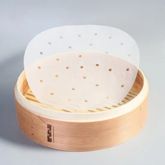 Cheap price oil free Air Fryer Liners- 7 inch Premium Perforated Parchment Steaming Papers for Air Fryer, Cooking, Baking 100pcs