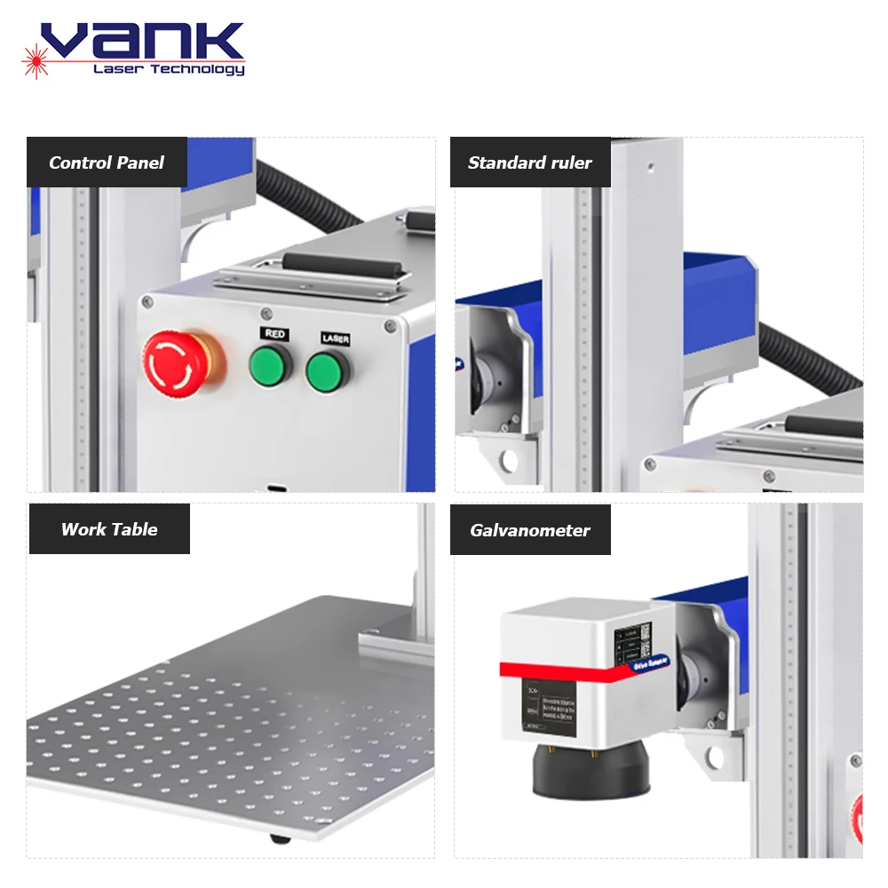 Fiber Marker 30w 50w 60w 100w JPT M7 Split Desk MOPA fiber laser color marking machines Price