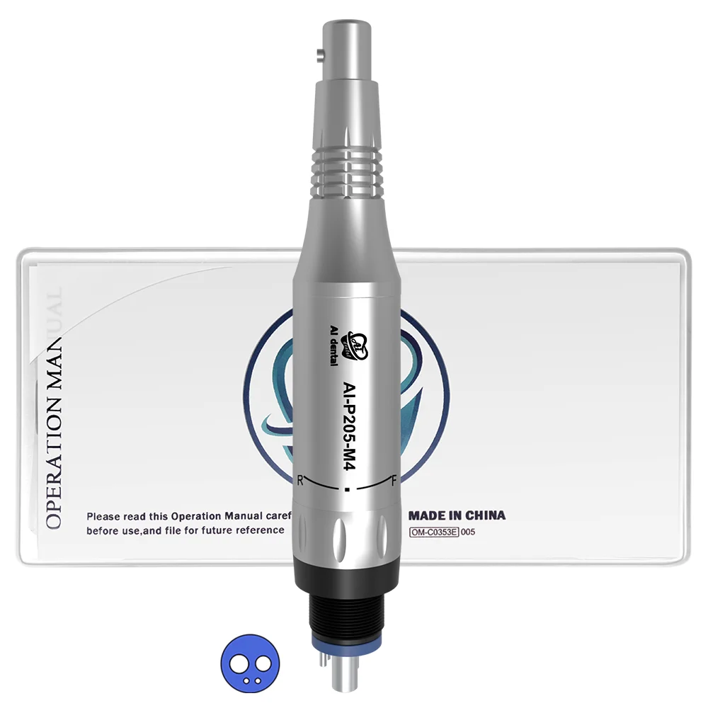 AI-P205LG/P205 Series E-Type Air Motor Dental Low speed Tooth Polishing Handpiece Disposable Prophy Dental Surgical Equipments