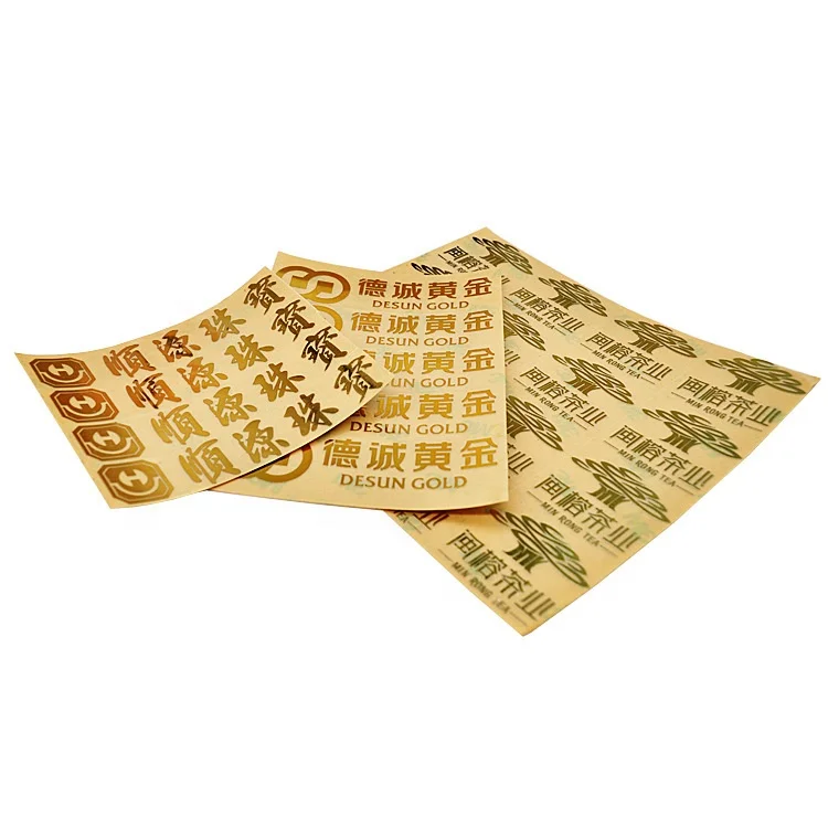Custom Thin Nickel Gold Logo Printed 3D Label Transparent PVC Transfer UV Sticker Waterproof Adhesive Logo Sticker