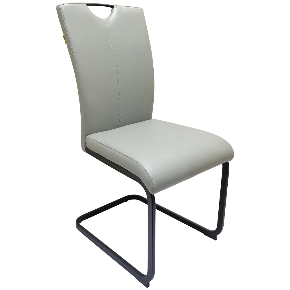 Wholesale Design Room Furniture Dining Chair Seat With Black Powder Coated Legs Chair