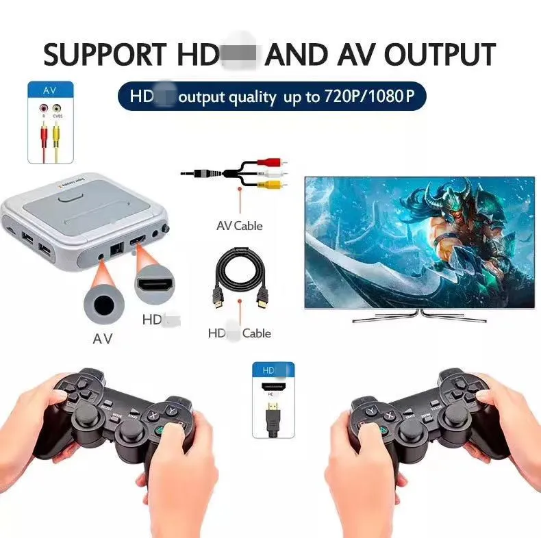  Супер консоль X 2 4G беспроводной геймпад 4K consola Ретро игровая для PS1 N64 MD встроенные 15000 игр