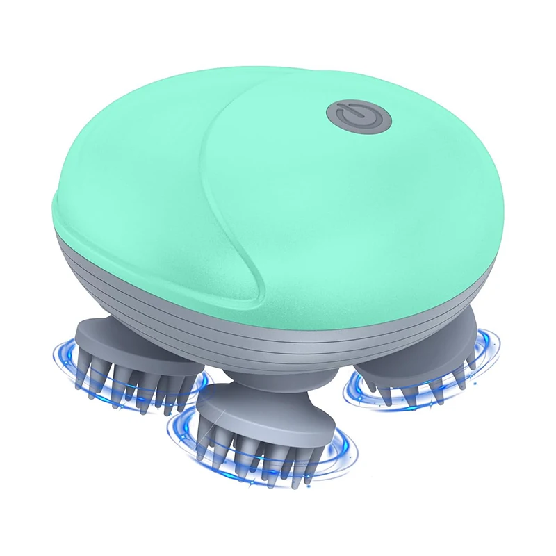 Newest Handheld Electric Head Massager with Kneading 96 Massage Nodes Scalp Massager