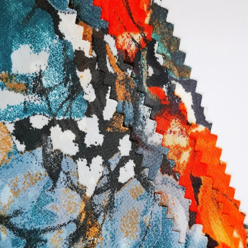 
Shaoxing textile with fashion floral pattern printed 100D chiffon fabric for ladies clothing material 