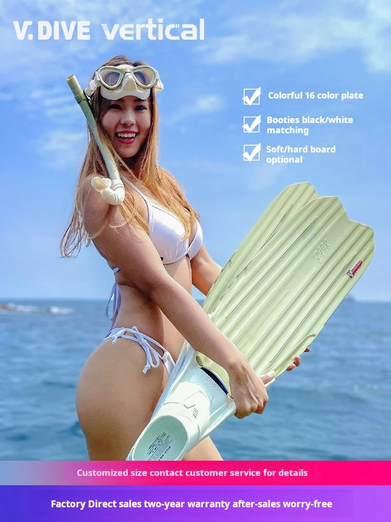 ce Professional free diving thermoplastic long fins for adult  deep diving  rubber fin diving carbon fiber fins freediving